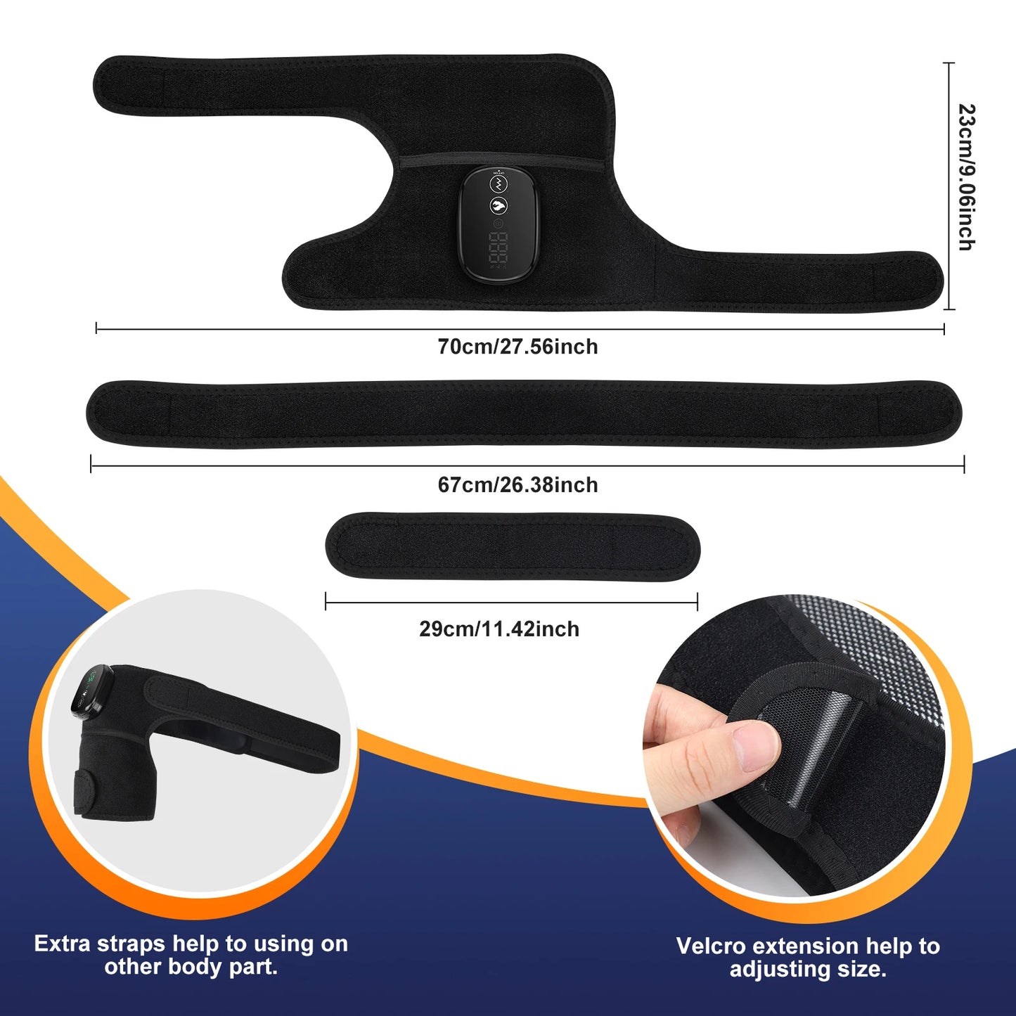 HeatPulse Pro™ Shoulder & Knee Relief Massager