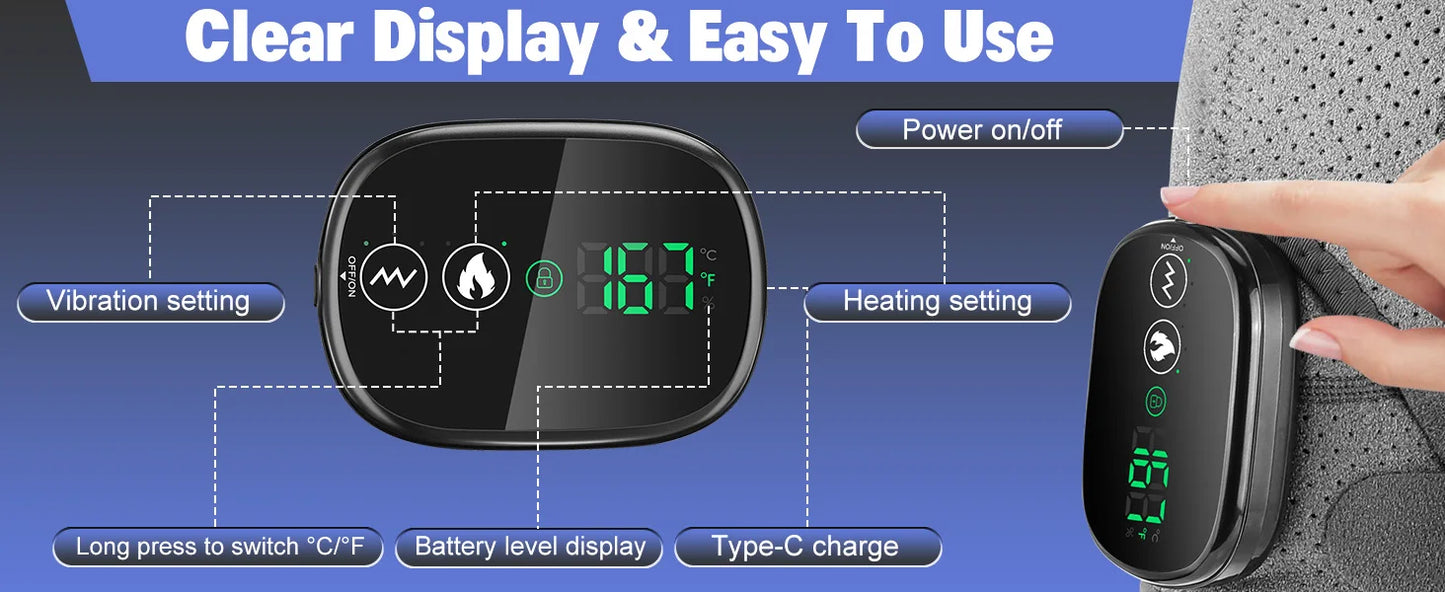 HeatPulse Pro™ Shoulder & Knee Relief Massager