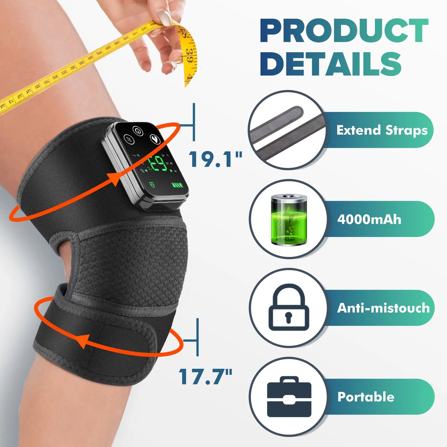 HeatPulse Pro™ Shoulder & Knee Relief Massager